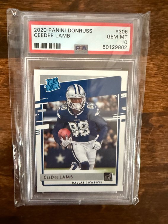 2020 Panini Donruss CeeDee Lamb #306 PSA Card