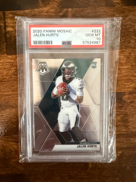 2020 Panini Mosaic Jalen Hurts Rookie Card