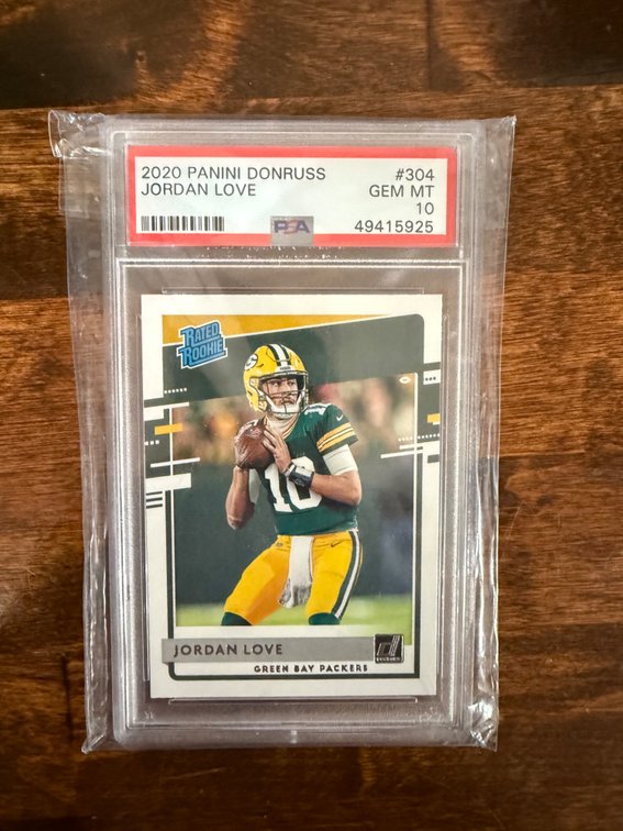 2020 Panini Donruss Jordan Love #304 Rated Rookie - PSA 10 Gem Mint