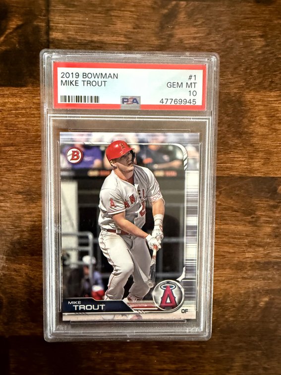 2019 Bowman Mike Trout #1 - PSA 10 Gem Mint