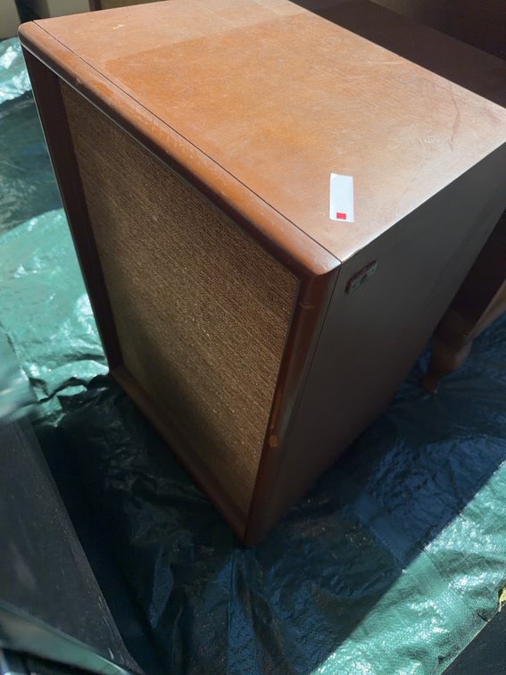 Fisher XP-55B Wooden Cabinet Speaker with Cloth Grill