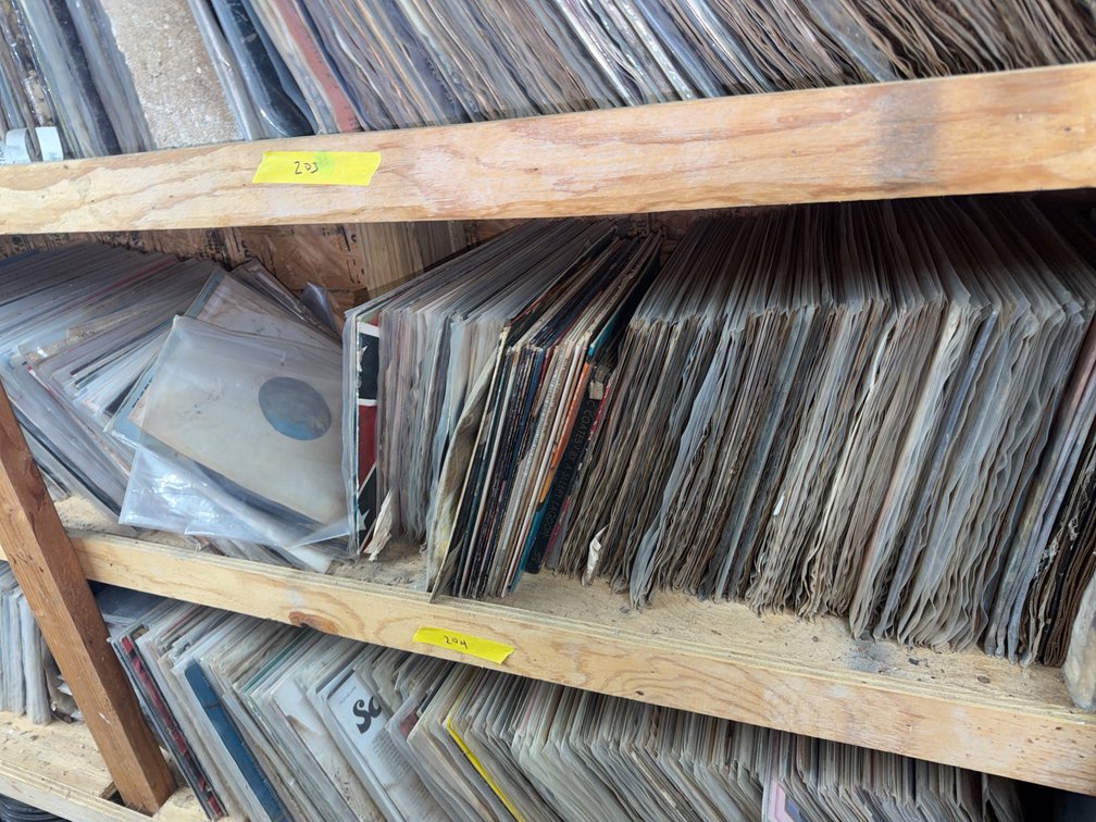 Over 100 Water Damaged Vinyl Albums Various Artists and Soundtracks