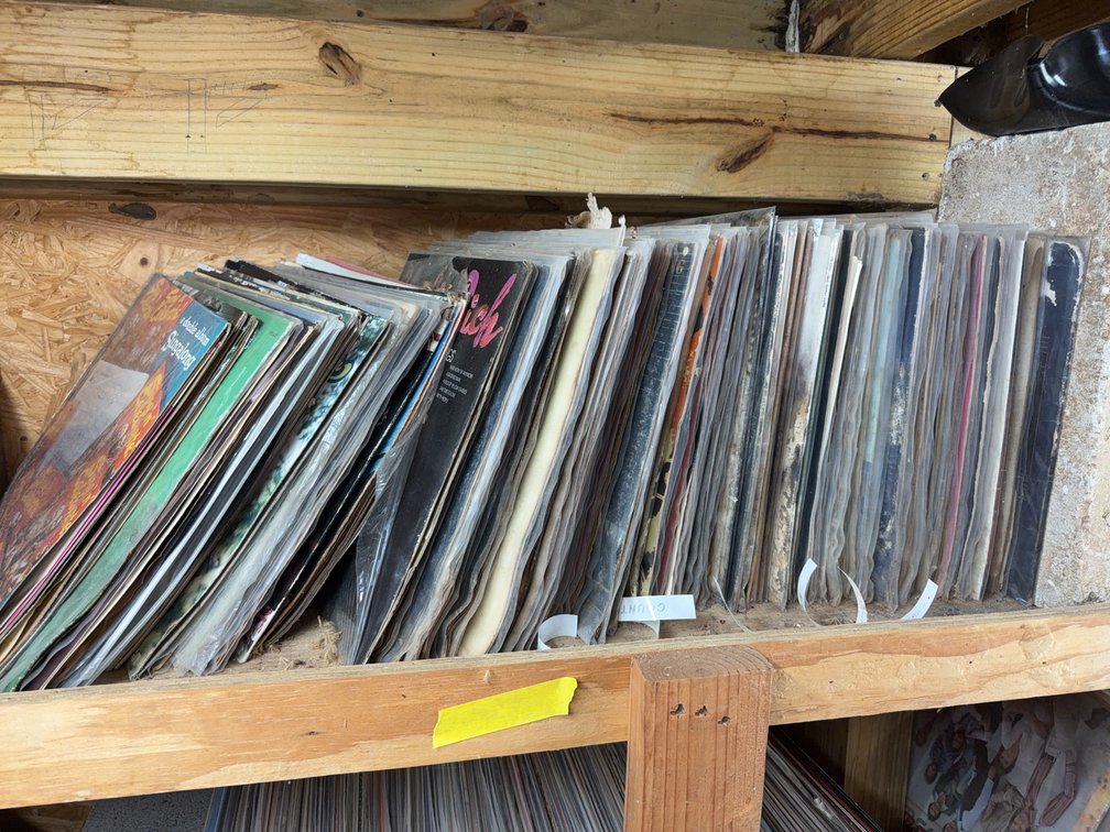 50+ Water Damaged Vinyl Record Albums Various Artists and Genres