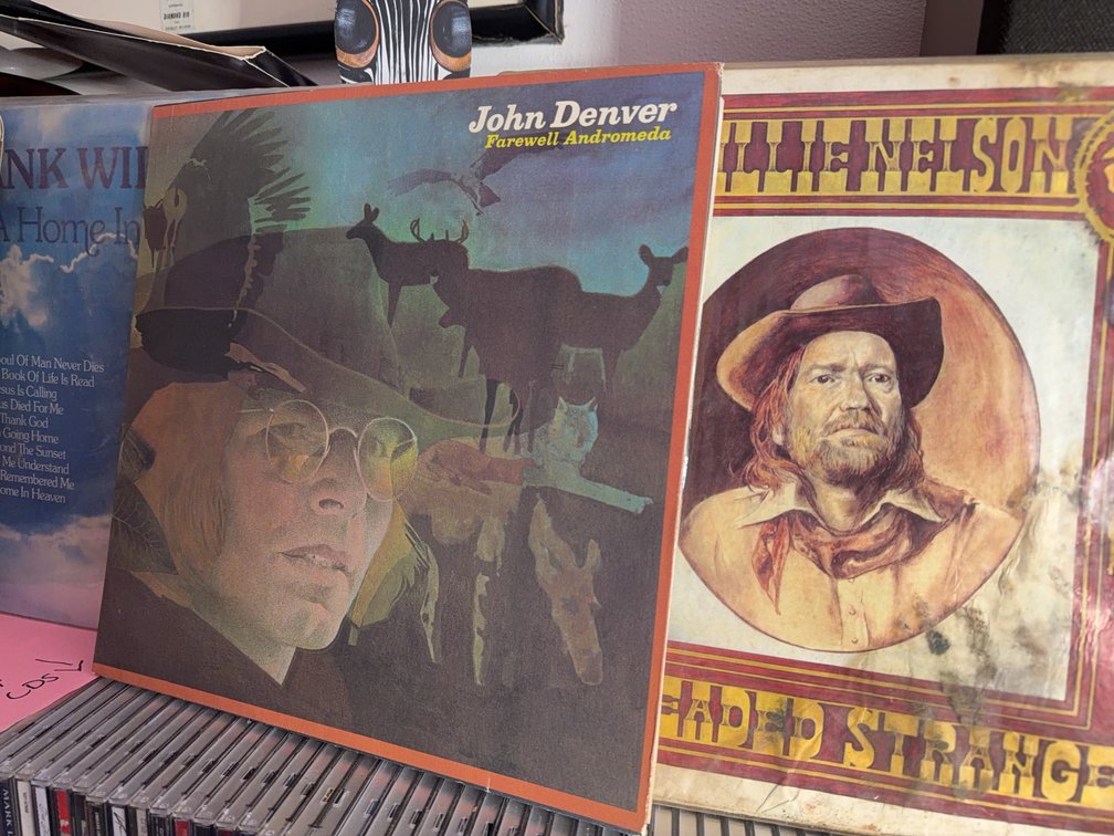 4 Vinyl Records: Denver, Nelson, Rafferty, Williams