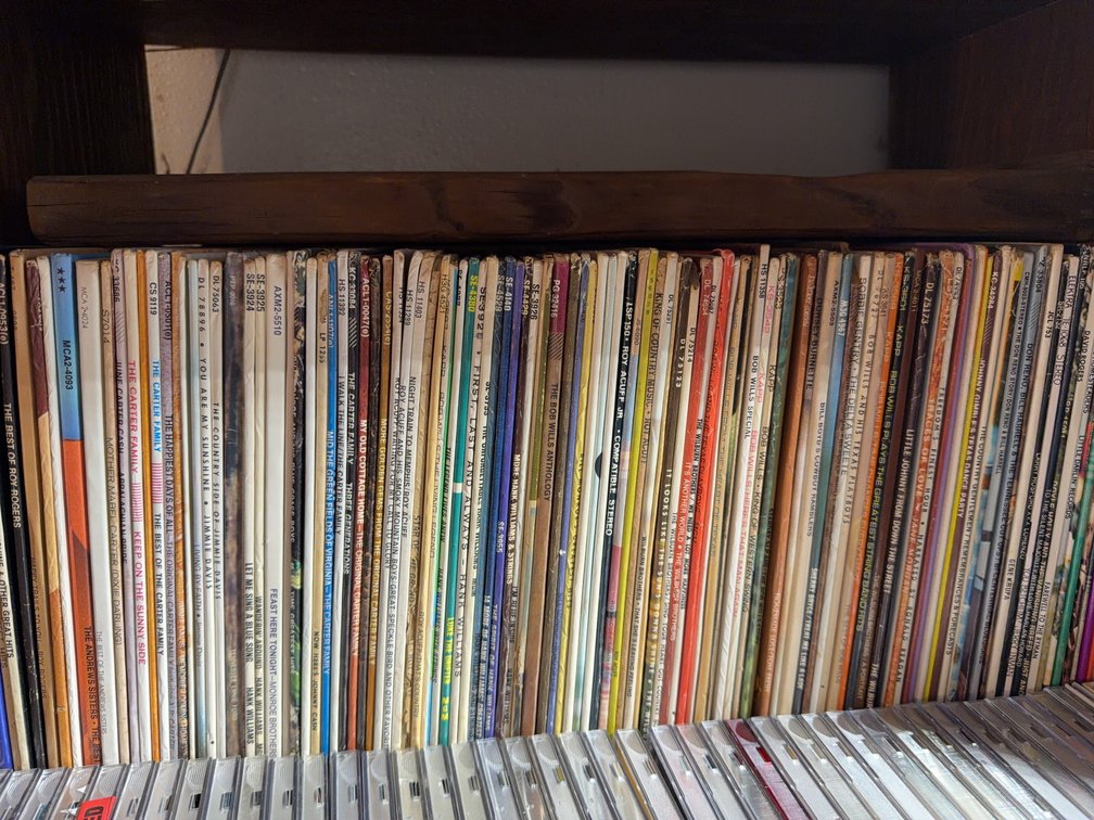 Vinyl Records Featuring Country, Western, and Folk Artists