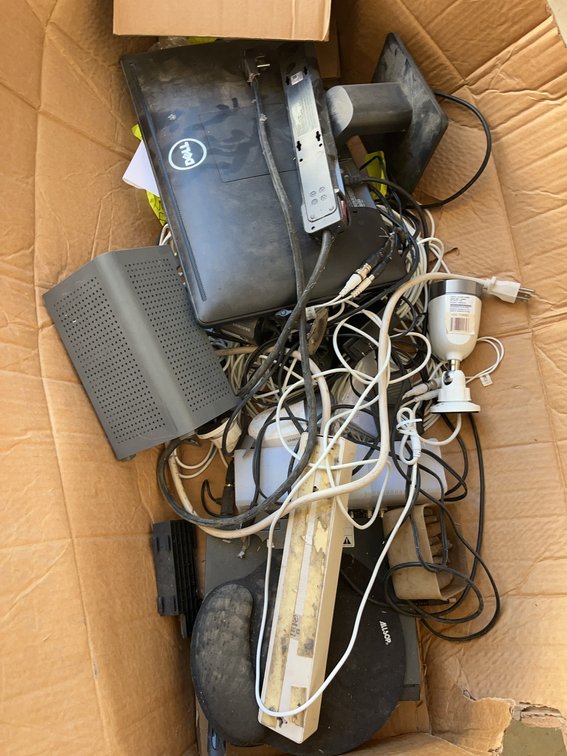 Electronics Lot: Dell Laptop, Samsung Camera, Calix GigaSpire, Cords