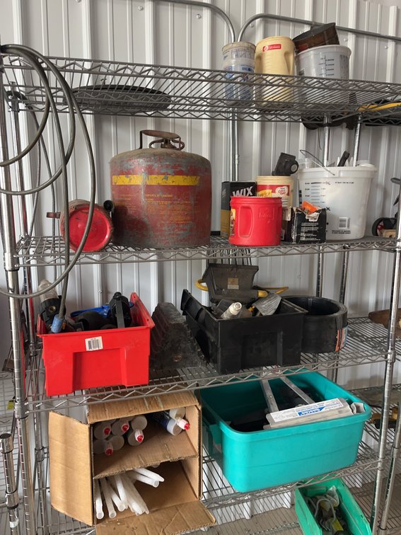 Shop Tools, Pots, Safety Can, Edge Roll, Filters, Sealant Tubes
