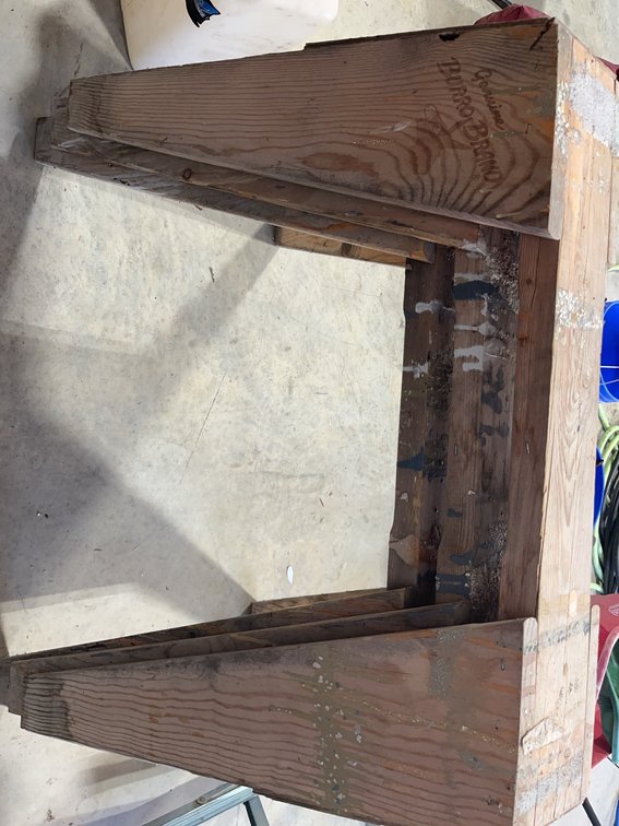 Three Genuine Burro Brand Wooden Sawhorses