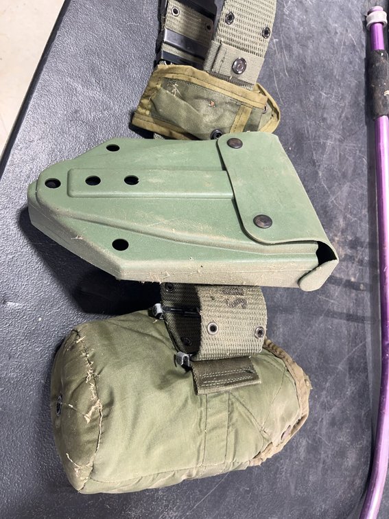 Military Tactical Holster Set With .45 Cal Ammo Mag Pouch and Accessory