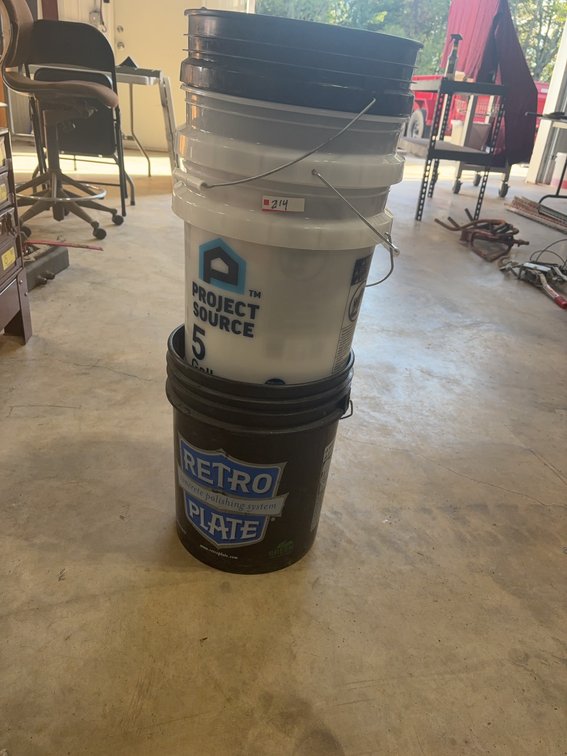 5 Plastic Buckets, Project Source and Retro Plate, 5 Gallon and Others