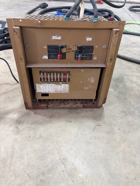Dayton 4A147B Industrial Power Control Panel Box With Breakers And Wiring
