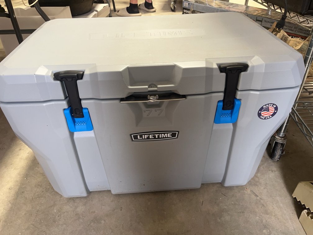 Lifetime 77-Quart Hard-Sided Cooler With Latches and Bear-Resistant Design