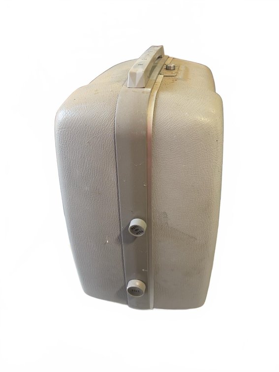 Revere 777 Portable Projector Case Gray Plastic with Handle and Metal Accents
