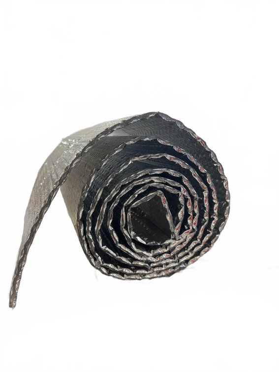 Reflective Bubble Foil Insulation Roll, Multi-Layer, Approx. 2ft Wide