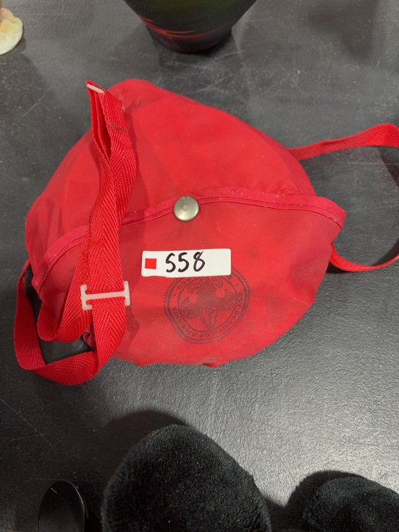 Red Scout Aluminum Mess Kit in Case with Folding Handle