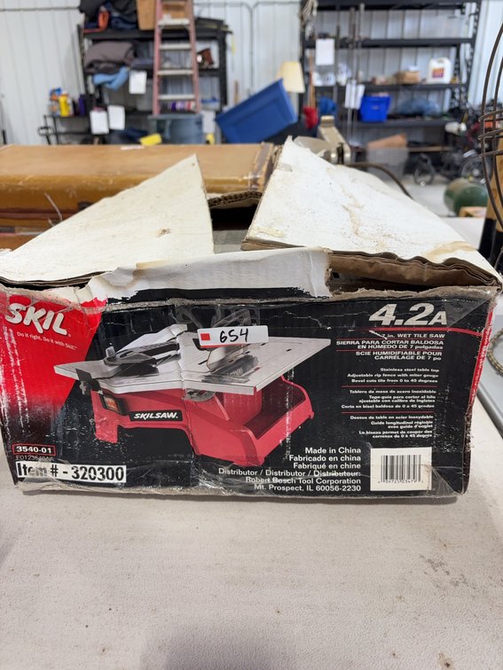 Skilsaw 7 In. Wet Tile Saw 3540-01, 4.2A, in Box