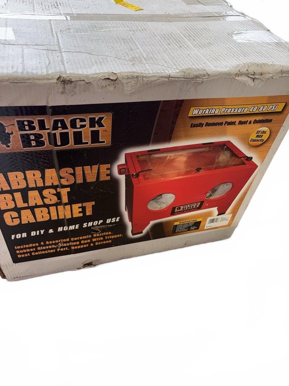 Black Bull SBC90 Abrasive Blast Cabinet, 20 Gallon, Sealed Box