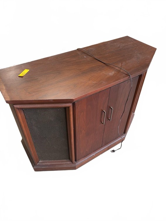 RCA Victor Solid Wood Console Stereo Cabinet with Turntable and Radio