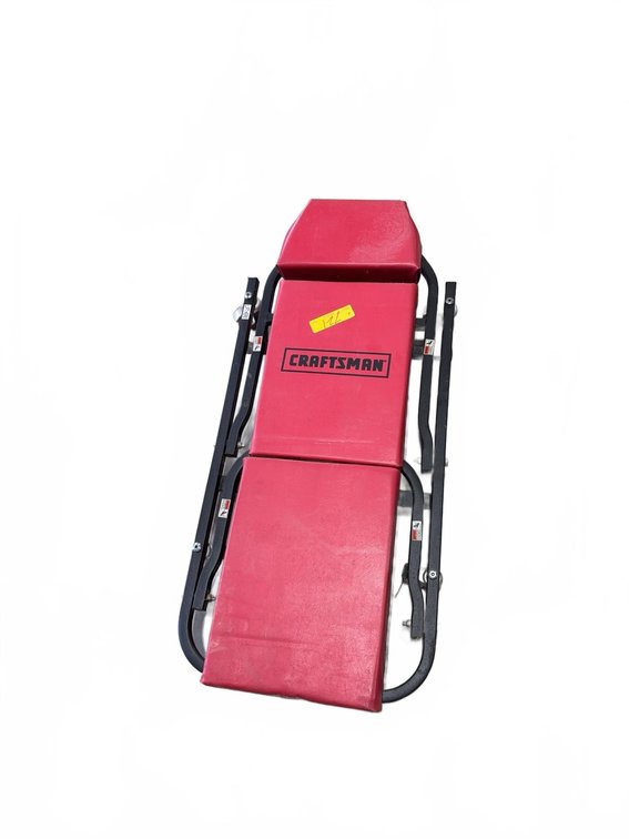 Craftsman Red Padded Mechanic Creeper with Steel Frame and Caster Wheels