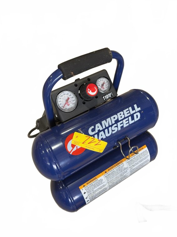Campbell Hausfeld 110 PSI Portable Air Compressor Dual Tank Electric