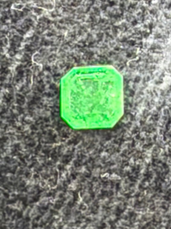 2.28 ct Square Emerald Cut Loose Emerald with Appraisal