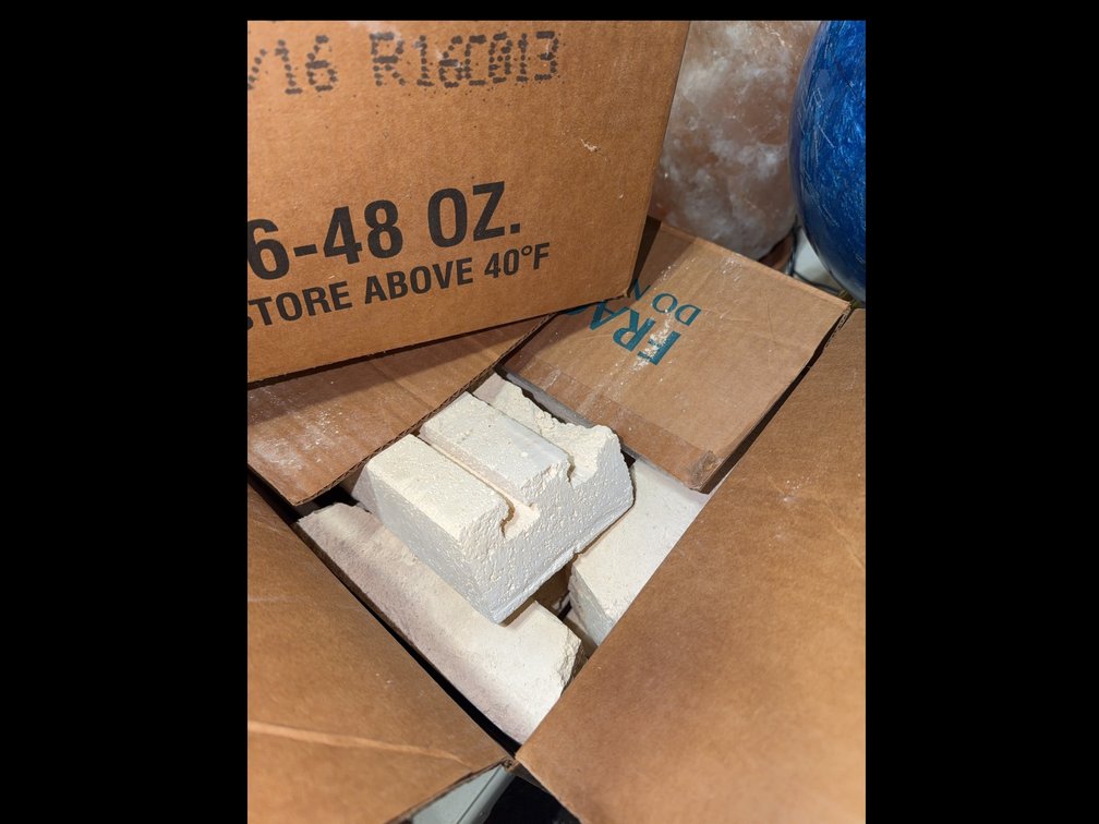 Two Boxes of Refractory Fireplace Bricks, Assorted Sizes and Shapes