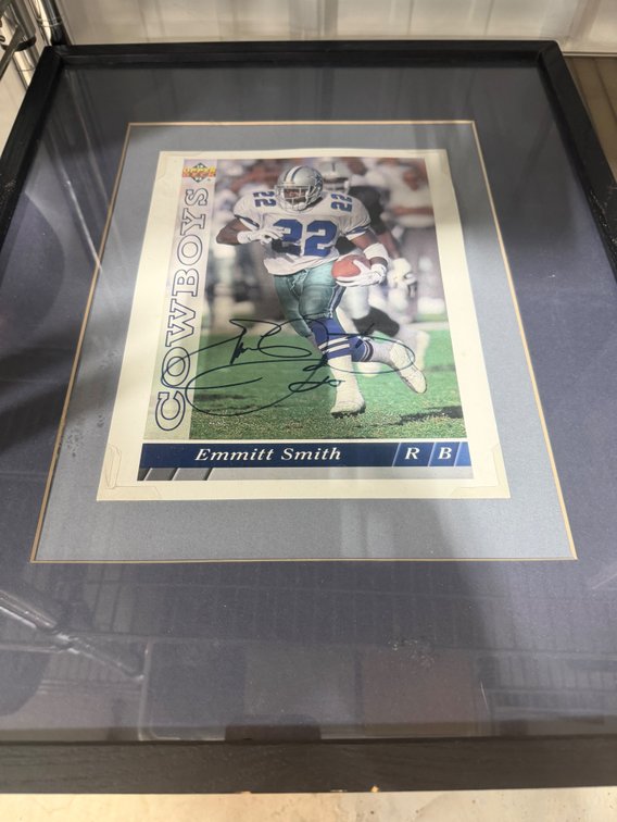 1993 Emmitt Smith Framed Autographed  Print