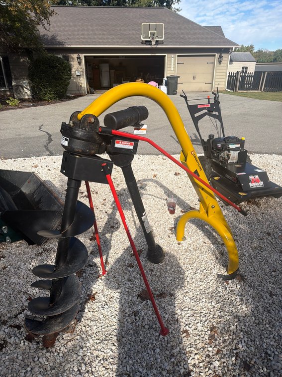 CountyLine 24-0469 Post Hole Digger with Auger Attachment, PTO Drive