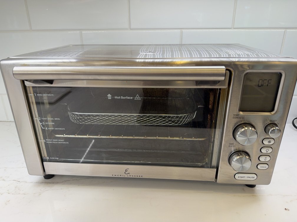 Emeril Lagasse Stainless Steel Countertop Convection Toaster Oven Air Fryer