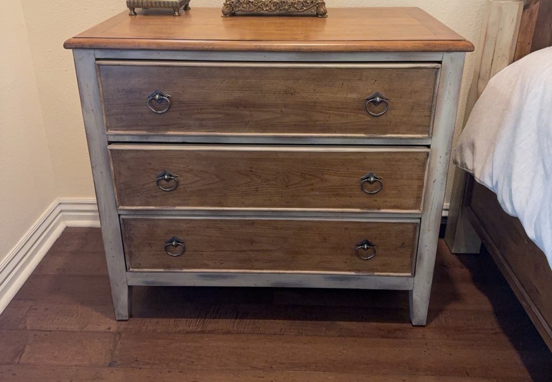 Hooker Furniture Three-Drawer Wood Chest, 3’ x 20” x 32”