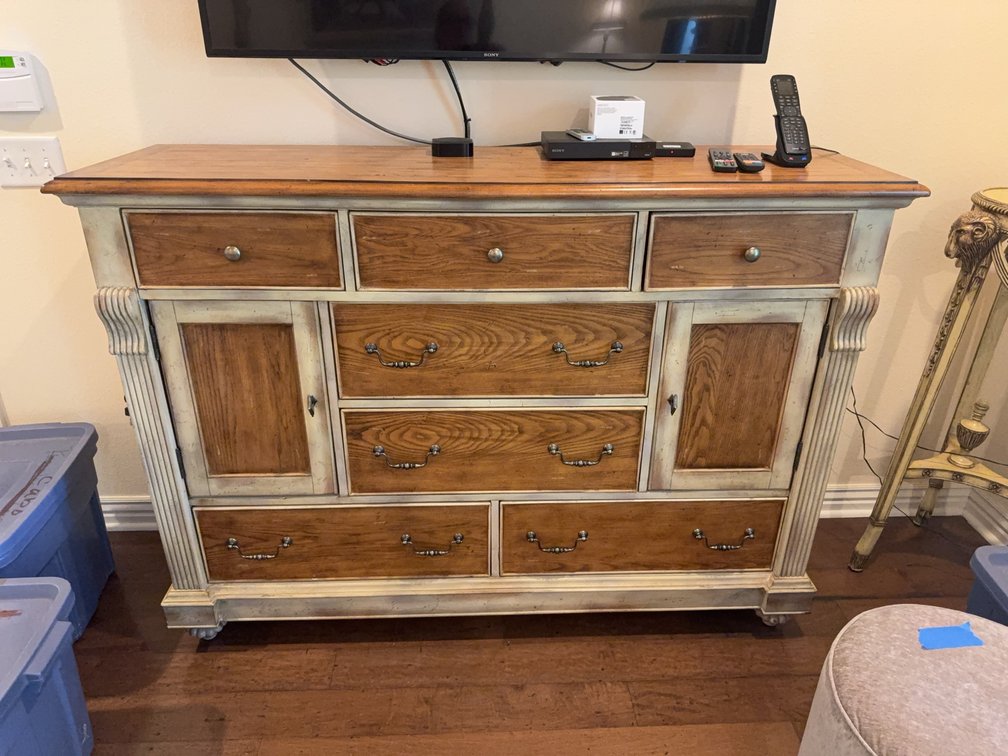 Hooker Furniture Wood Jewelry Armoire Cabinet, 5 1/2 Ft Wide, 19 In Deep, 46 In Tall