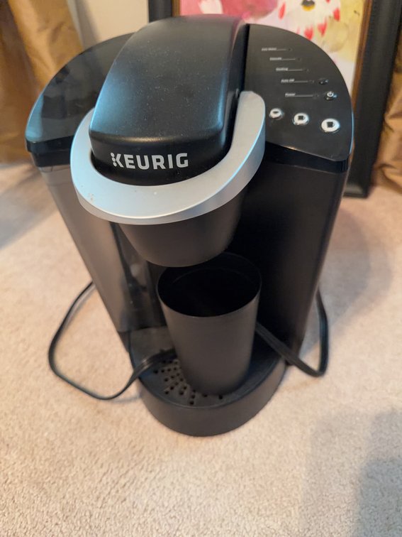 Keurig Single Serve Coffee Maker Black with Control Panel and Water Reservoir