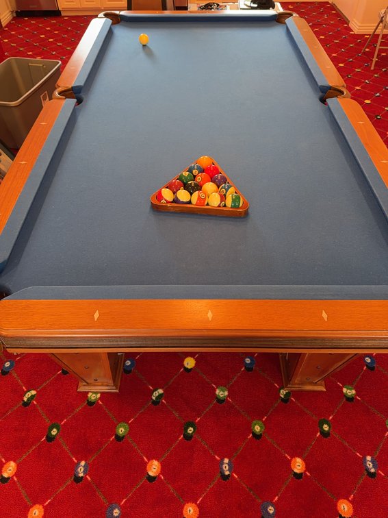 Presidential Billiards 8-Foot Pool Table Set with Balls, Cues, Triangle, and Rack