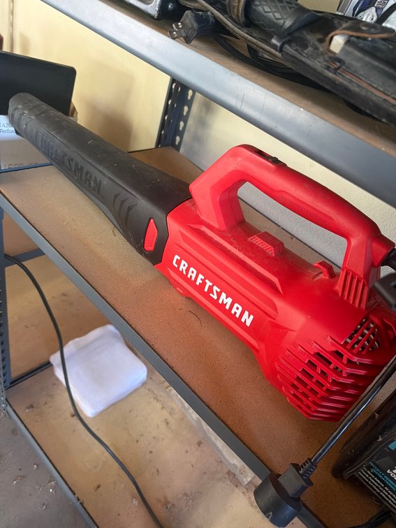Craftsman Electric Leaf Blower Corded Handheld Red 20V