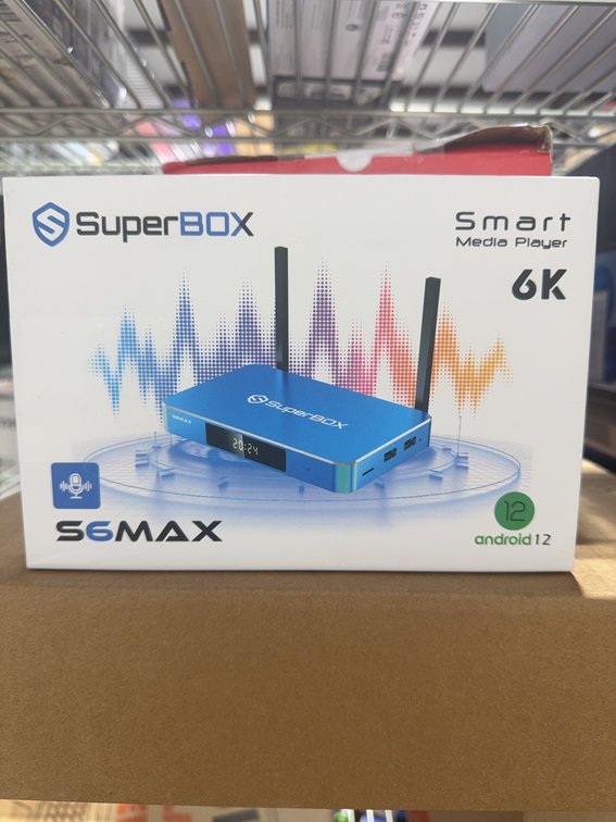 SuperBOX S6MAX 6K Android 12 Smart Media Player With Remote, Dual Antenna