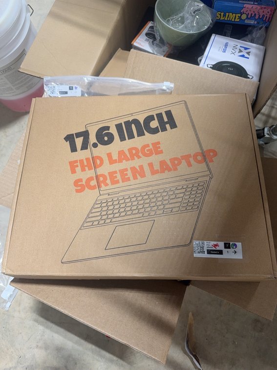17.6 Inch FHD Large Screen Laptop with Manual and Protective Packaging