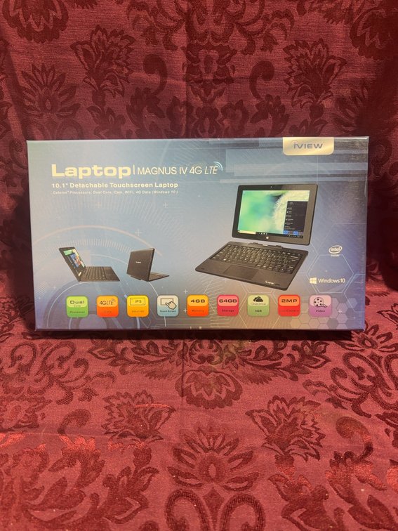 IView Magnus IV 10.1" Detachable Touchscreen Laptop, 4G LTE, 4GB RAM, 64GB Storage