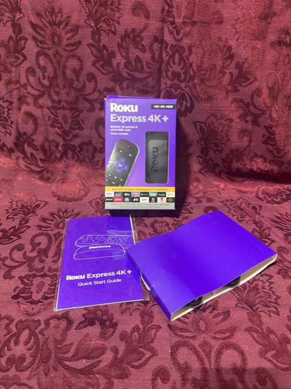 Roku Express 4K+ Streaming Media Player With Voice Remote and Quick Start Guide