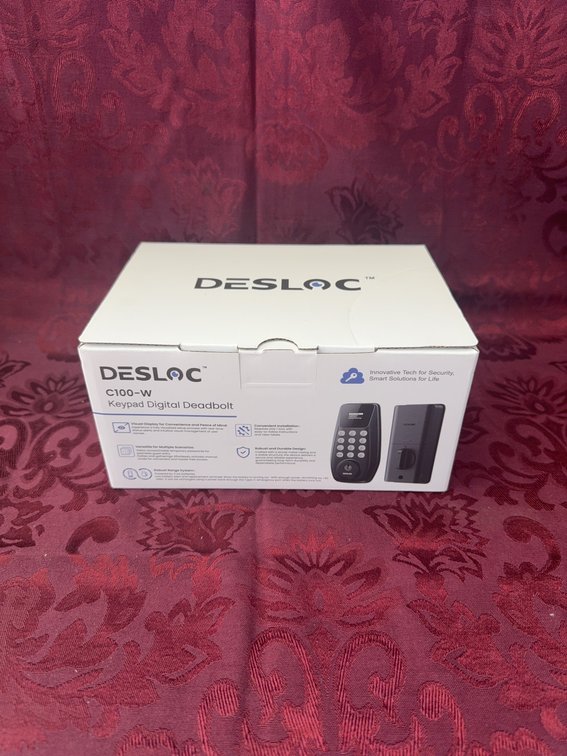 DESLOC C100-W Keypad Digital Deadbolt, Waterproof Grade IP54, New in Box