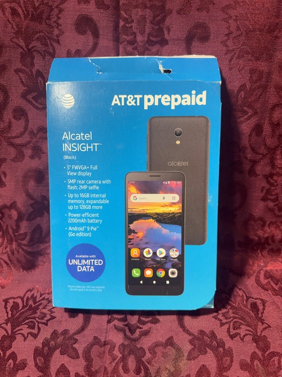 AT&T Prepaid Alcatel INSIGHT 5" Android Smartphone, Open Box