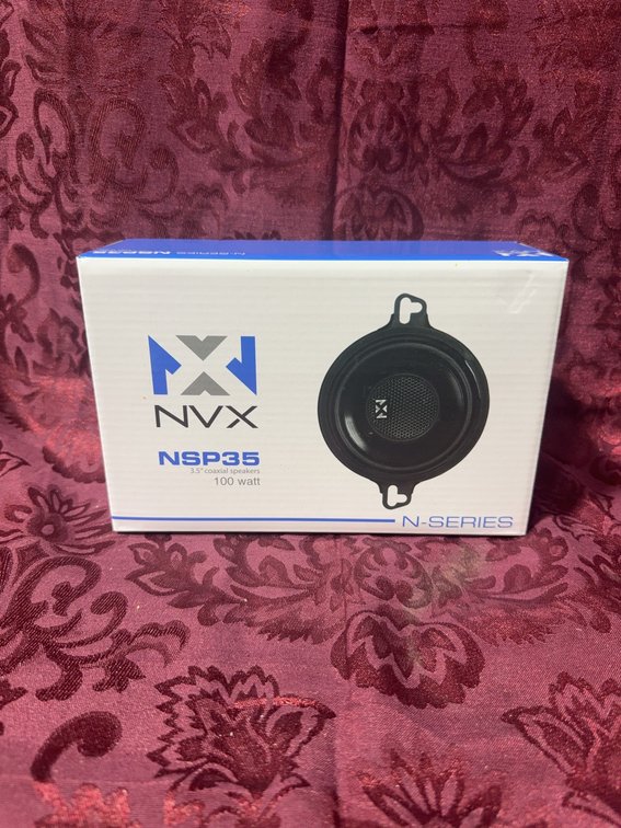 NVX NSP35 N-Series 3.5 Inch 2-Way Coaxial Speakers 100 Watt New in Box