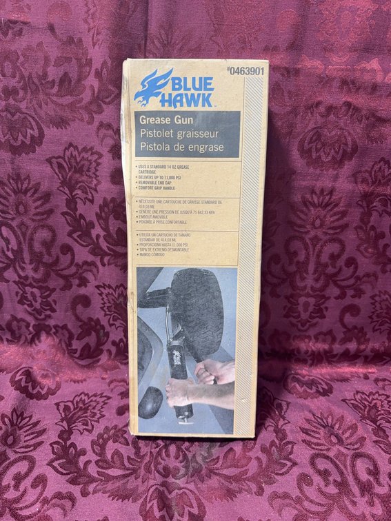 Blue Hawk Grease Gun Kit With Hose, Up to 1,000 PSI, Model 0463901, New in Box