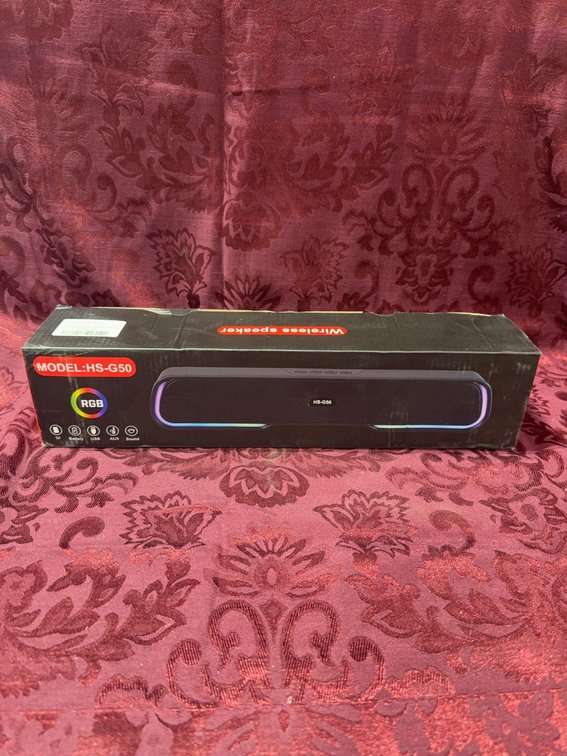Wireless RGB HS-G50 Bluetooth Speaker, Black, 5W x 2, 1200mAh Battery