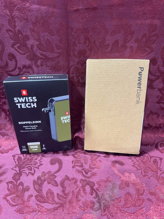 Swiss Tech 10,000mAh Rechargeable Outlet Charging Power Bank, New in Box, Plus Extra power bank