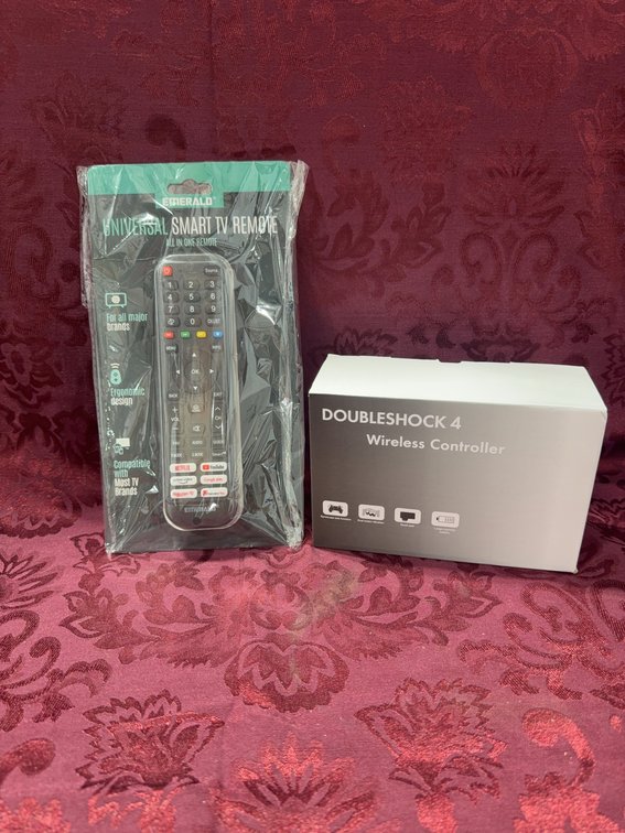 Emerald Universal Smart TV Remote & Doubleshock 4 Wireless Controller, New in Packaging