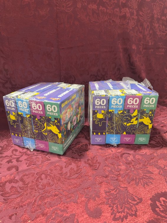 Quokka 60-Piece Glow In The Dark Puzzles, Enchanted Princess Rescue, 2 Boxed Sets
