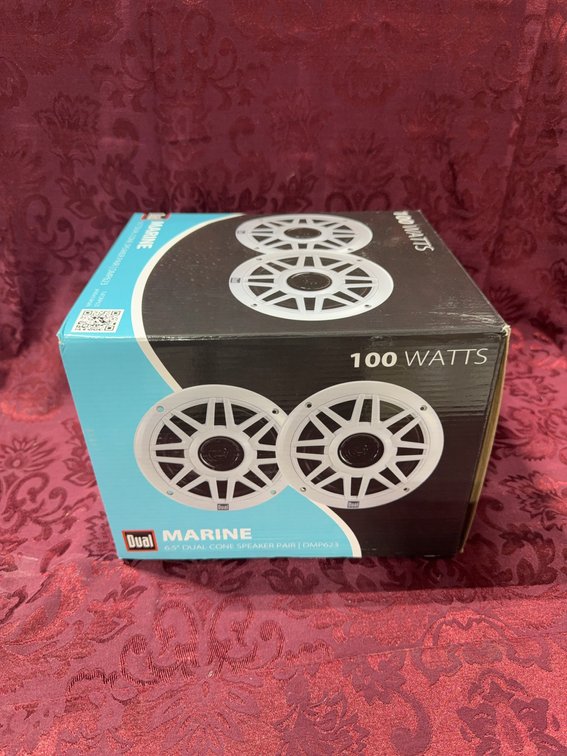 Dual Marine 6.5" Dual Cone Speakers, 100W, ABS, Waterproof, Model DMP623, Pair