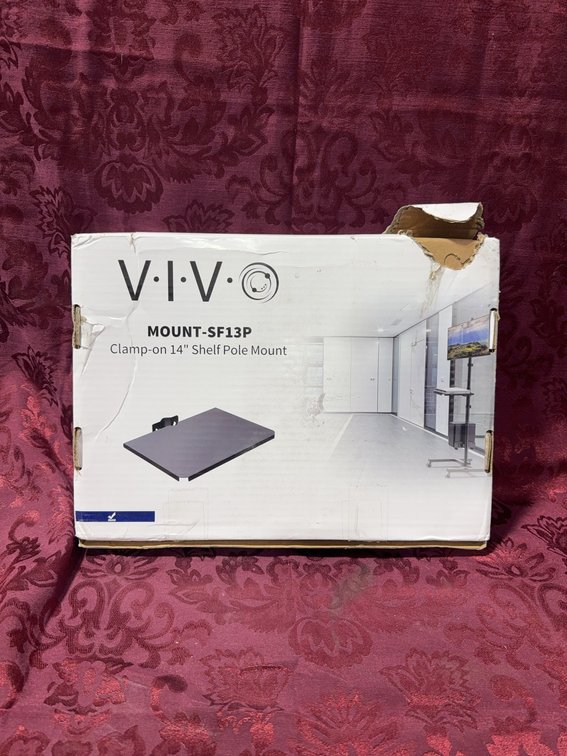 VIVO MOUNT-SF13P Clamp-On 14" Shelf Pole Mount in Box