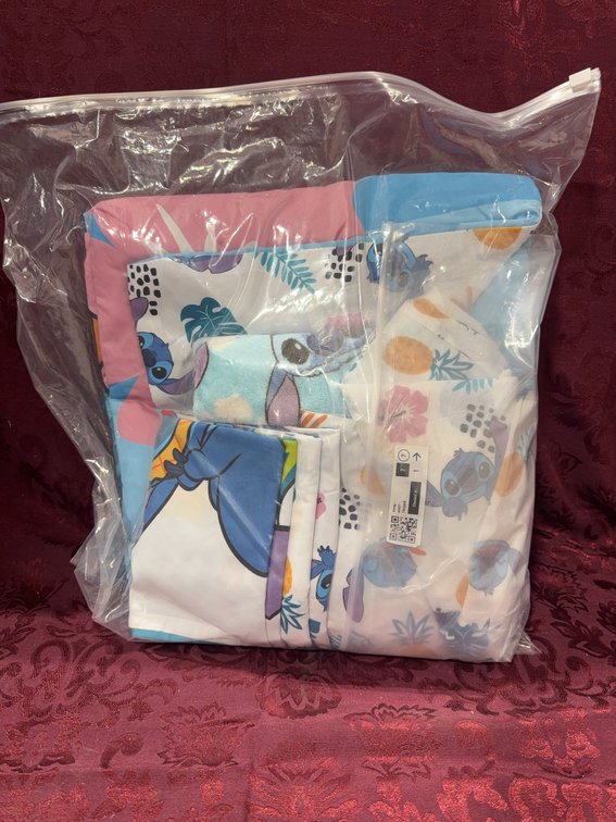 Lilo & Stitch Toddler Bed Set With Sheet, Pillowcase, and Comforter Disney Themed