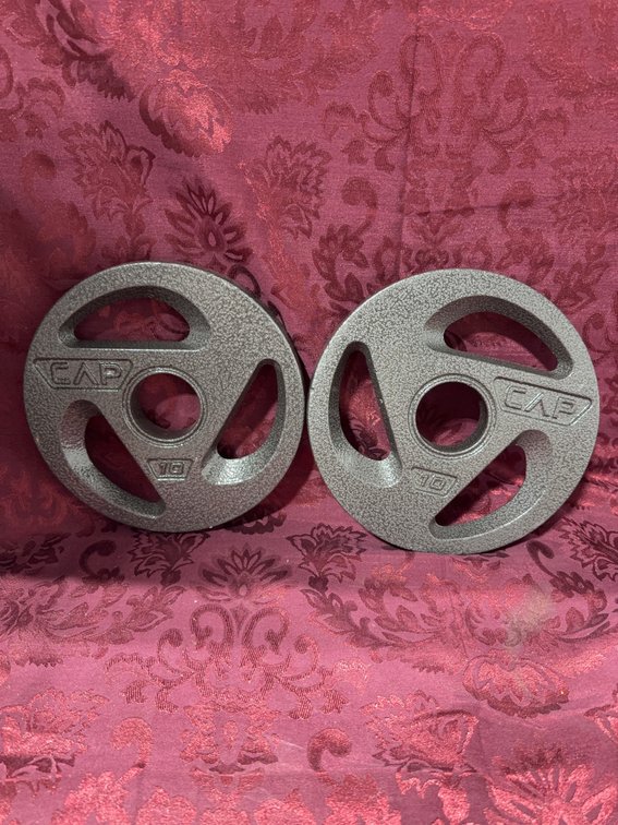 CAP 10 lb Olympic Grip Cast Iron Weight Plates
